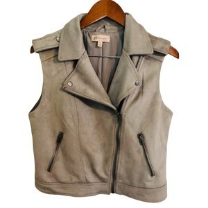 Philosophy Sz L Faux Suede Vest